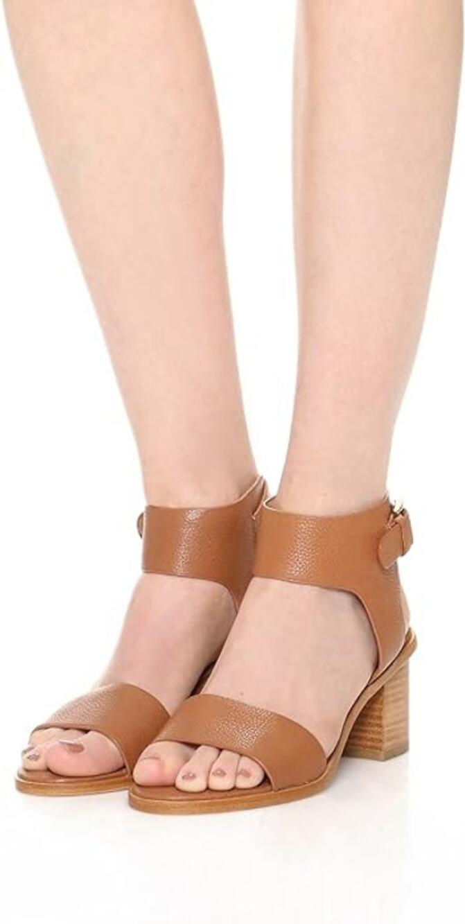 Joie Bea Heeled Leather Sandal tan 38